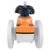 Мембранный клапан IDK ПВДФ c фланцевыми окончаниями d63 (DN50)