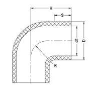 Фото Отвод ПВДФ 90° PN 16 d90