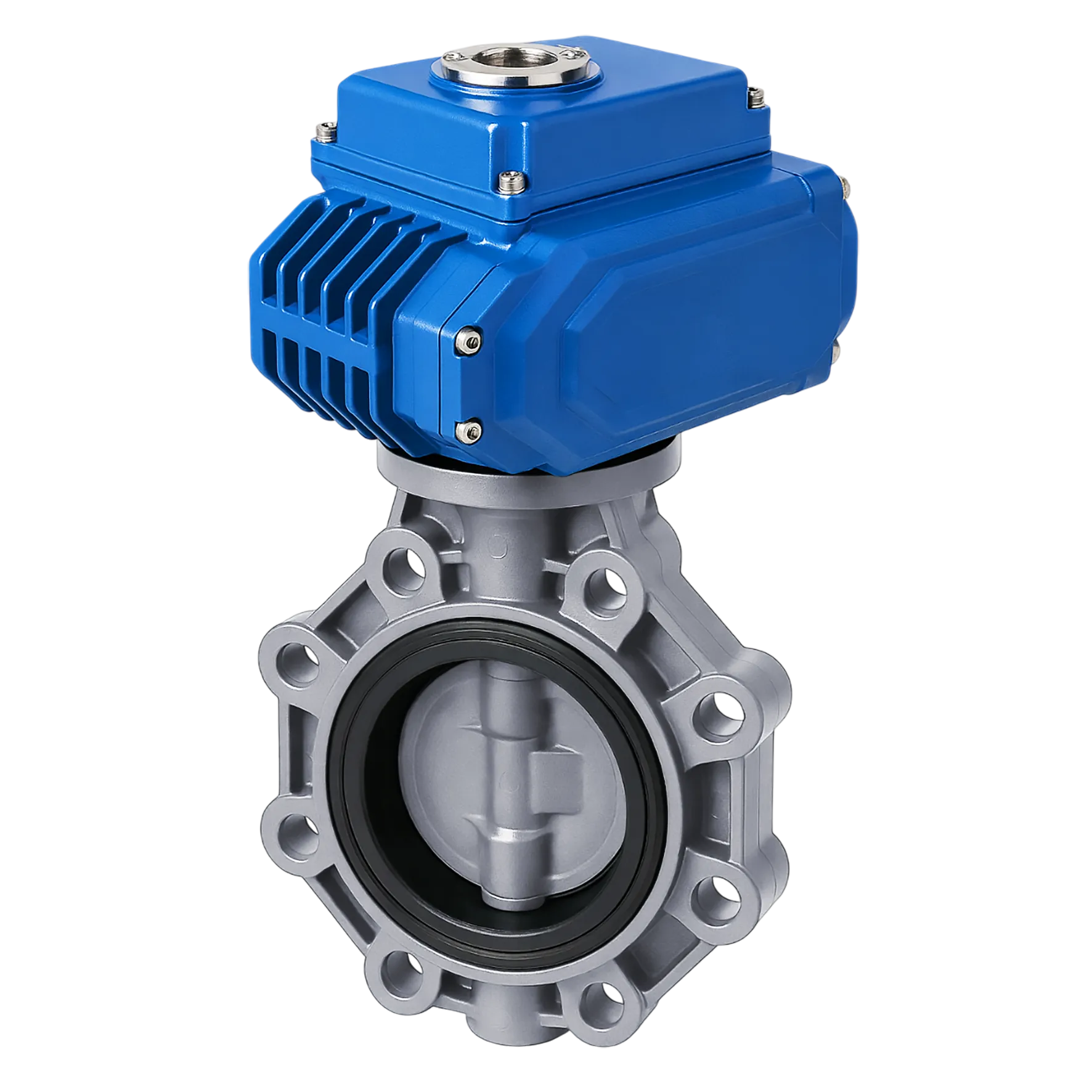 Дисковый затвор IFK ХПВХ с электрическим приводом 24V DC, FKM, IPS d140 (DN125)