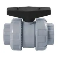 Кран шаровый ХПВХ муфтовый промышленный FKM IPS d63 (DN50)