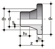 Фото Бурт под фланец для стыковой сварки PP-H FIP (PN10) SDR11 PN10 d20