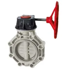 Затвор дисковый с редуктором PP-H IPS (Model A) d12" (DN300)