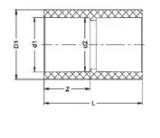 Фото Муфта соединительная ПВДФ PN 16 d90