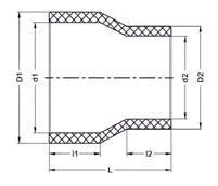 Фото Муфта переходная для стыковой сварки PP-H IPS (Model B) PN10 160x75