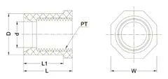 Фото Адаптер муфтовый ХПВХ IPS PN16 25x1/2''