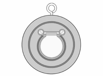 Межфланцевый обратный CROV ПВХ, EPDM, FIP d50 (DN40)