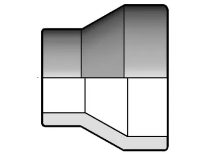 Муфта редукционная для стыковой сварки PP-H FIP (PN10) 140x75 SDR11 PN10