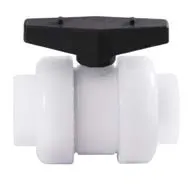 Фотография Шаровой кран IVKD ПВДФ c муфтовыми окончаниями (EPDM) d90 (DN80)