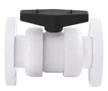 Шаровой кран IVKD ПВДФ c фланцевыми окончаниями (EPDM) d50 (DN40)