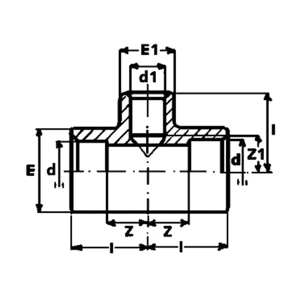 Фото Тройник редукционный ПВХ Praher Plastics 25x20