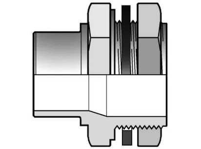 Фото Соединитель с цистерной, LIV ПВХ FIP 25x1"