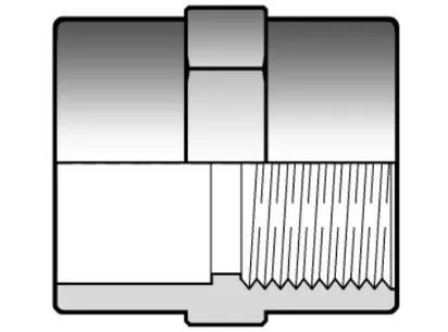 Фото Муфта переходная с ВР ПВХ FIP 32x1"