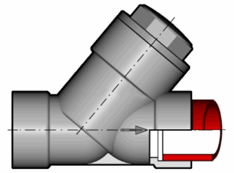 Угловой обратный клапан VR c муфтовыми окончаниями, DN65-100, DN65-100 d75 (DN65)