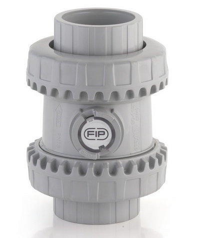 Пружинный шаровой обратный клапан SSE ХПВХ с муфтовыми окончаниями, DN65-100 d75 (DN65)