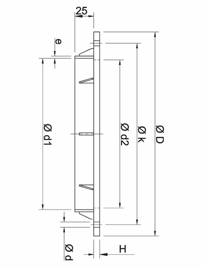 Фланцевый адаптер PPs d200