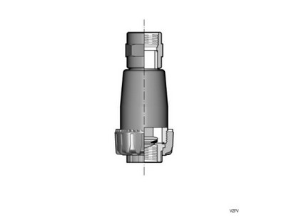 Донный клапан VZ ПВХ с резьбовыми окончаниями, EPDM, FIP R11/2'' (DN40)